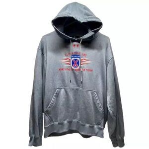 Under Armour Army Strong Mountain Tough Hoodie Men’s SM Gray Climb To Glory GUC